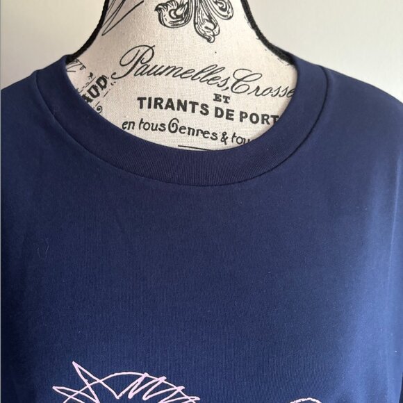 UNIQLO Lisa Larson UT "Peace for All" Graphic Tee, XXS, Navy - Picture 7 of 12